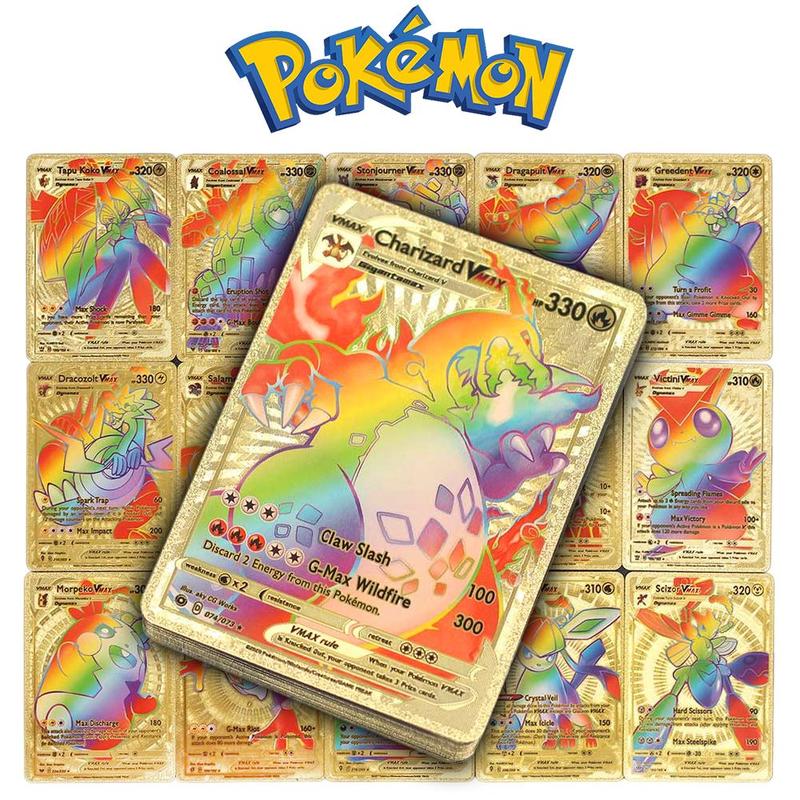 Lote com 55-27 Cards Flexíveis Gold Rainbow Cartas À Prova D'água
